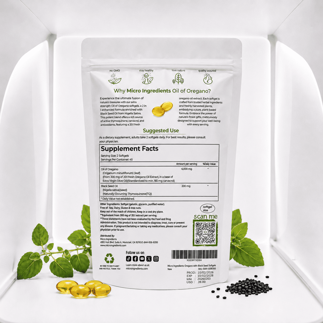 Aceite De Oregano Microingredientes