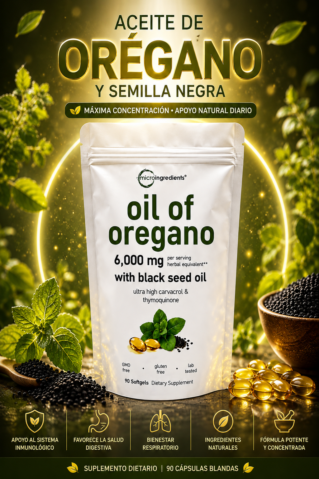 Aceite De Oregano Microingredientes