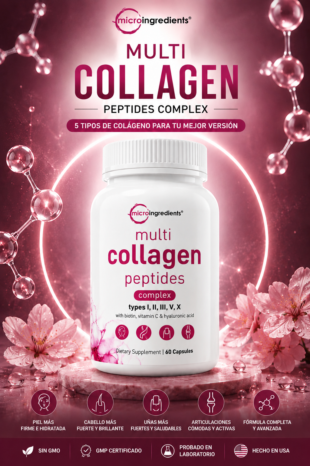 Multi Colageno Peptides |  60 Cap