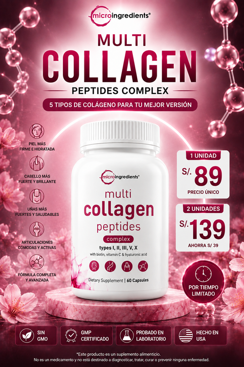 Multi Colageno Peptides |  60 Cap