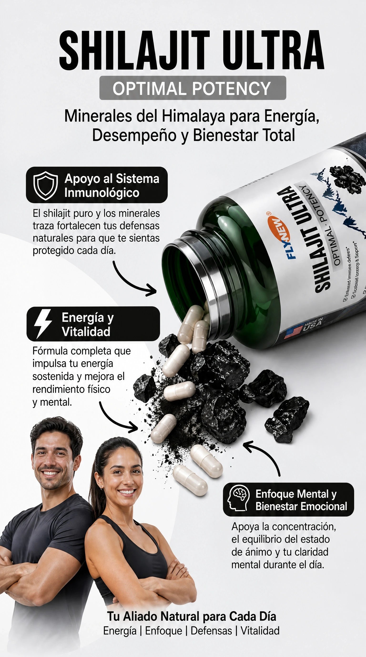 Shilajit Ultra Premium | 60 Capsulas